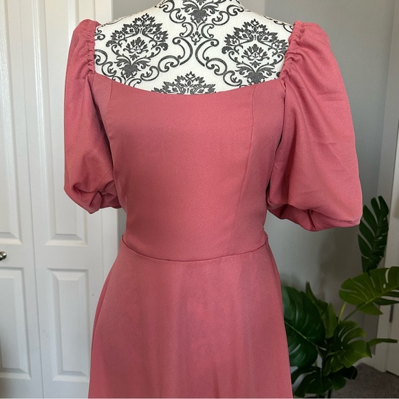 Puff Sleeve Dress - Picture 3 of 5